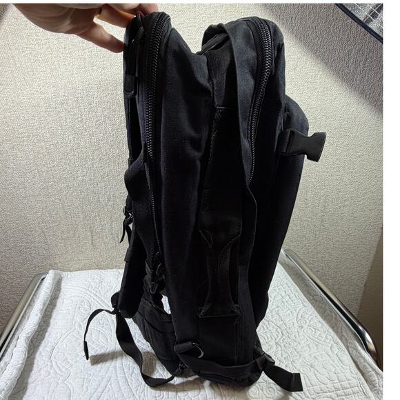 Piper Gear Black Hardback Tactical Military Style Backpack MOLLE Outdoor Pack - Picture 10 of 14